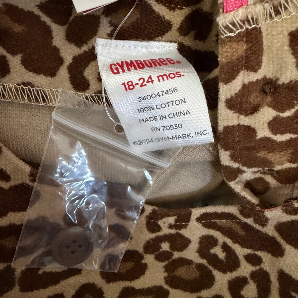 Girls Gymboree Leopard Print Casual Dress 18-24 Months Brown New NWT bloomers - Picture 4 of 14